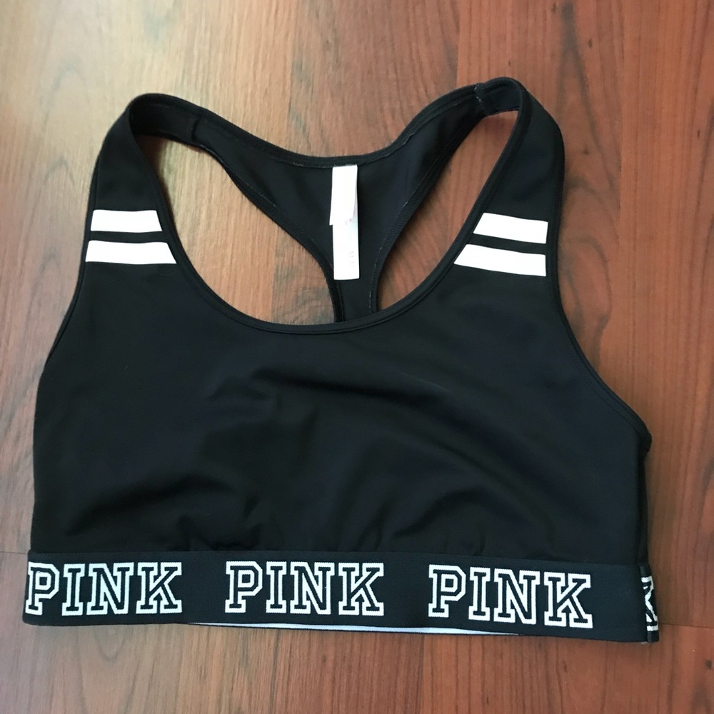 Victoria Secret PINK Sports Bra -Black Medium